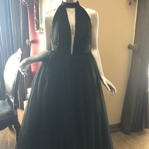 Black Puffy Ball Gown